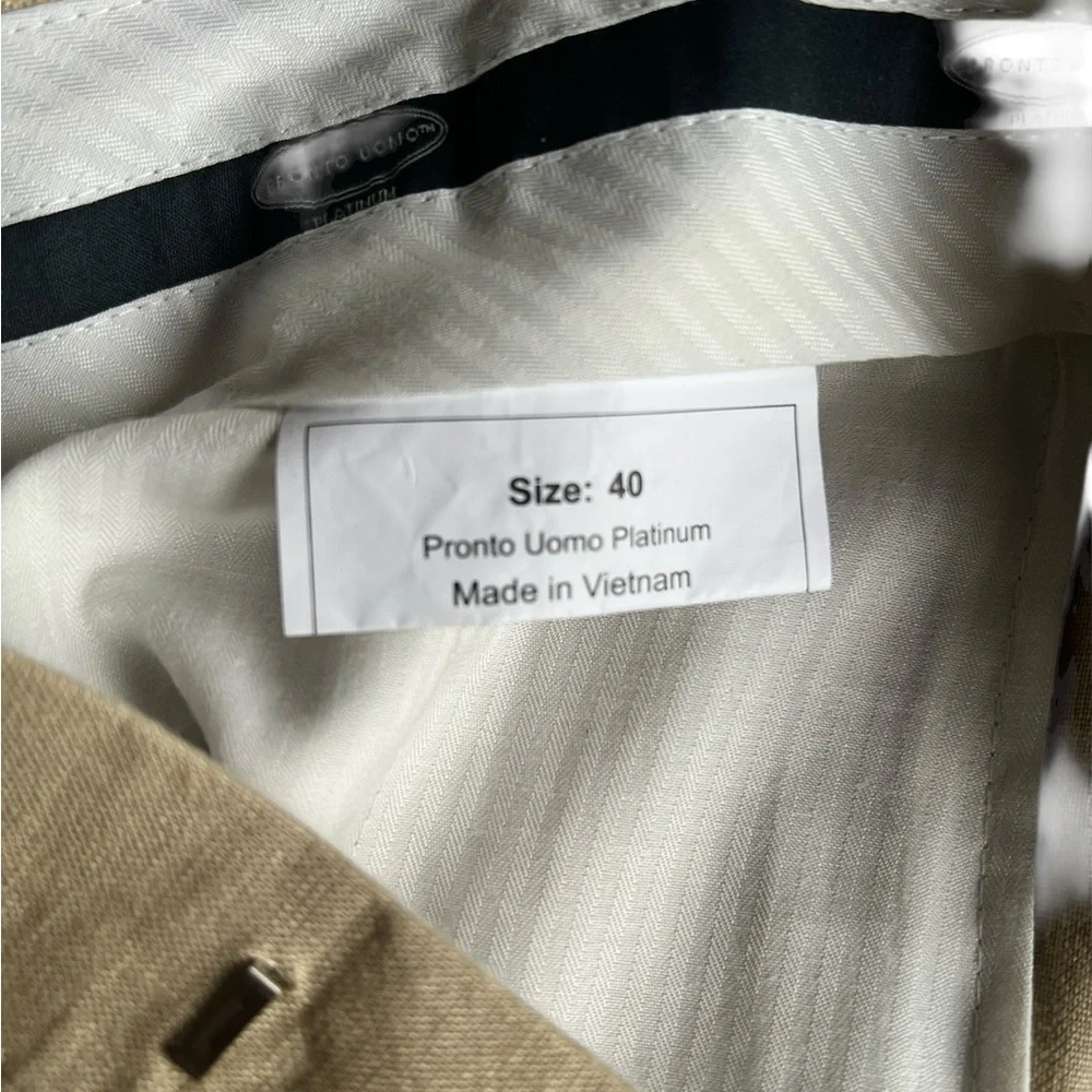 Pronto Uomo Tan Dress Pants Classic Fit☑️